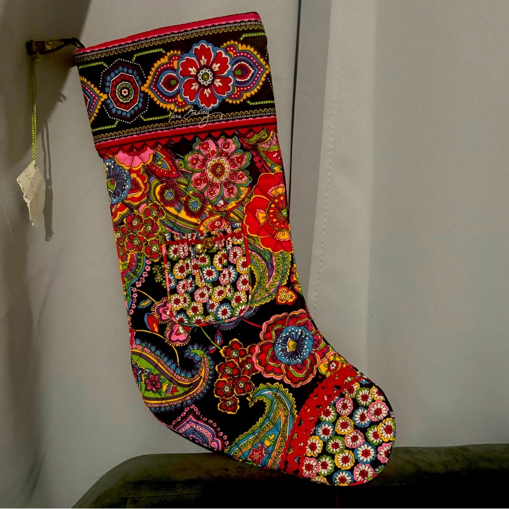Vera Bradley Stocking Limited Edition Symphony In Hue With Tags Christmas